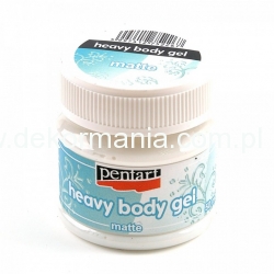 Heavy body gel   50ml    PENTART  , gęsta pasta żelowa matowa, MATT
